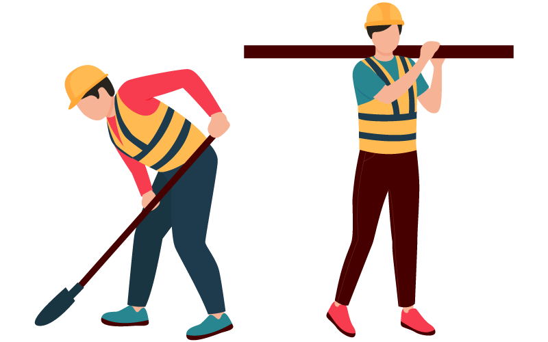 解体工事イラスト